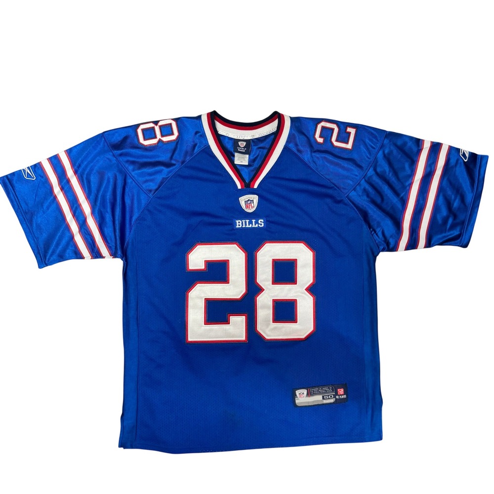 Reebok Buffalo Bills CJ Spiller 28 Stitched NFL Jersey Blue Mens Size 50